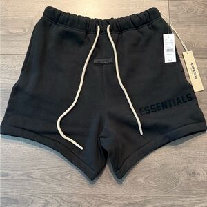Essentials Jet Black Shorts